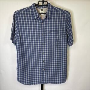 The North Face Blue Plaid Short Sleeve Short Size XL Men’s